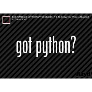    (2x) Got Python   Sticker   Decal   Die Cut 