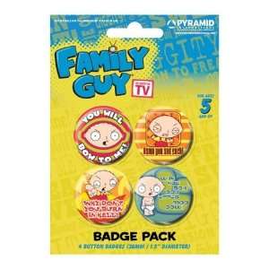  Family Guy   Merchandise   4 Piece Button / Pin Set 