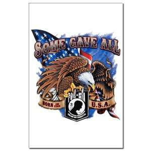   Print POWMIA Some Gave All Eagle and US American Flag 