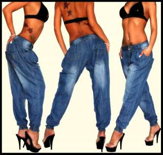5r) Damen Hüft Jeans Aladin Pump Harem 36 S   42 XL  