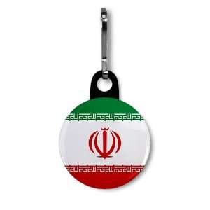  FLAG OF IRAN World Images 1 inch Zipper Pull Charm 