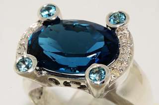 Natural Oval Cut Blue Topaz: 7.10cts Color: Blue Clarity: Clean