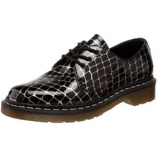 NEW Dr. Martens 1461 Black Silver Armor Shoes UK 6 US 7  