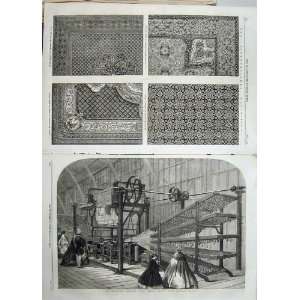  1862 Axminster Carpet Woodward Power Loom Exhibition