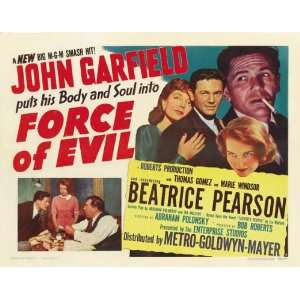 Force of Evil (1948) 27 x 40 Movie Poster Style B