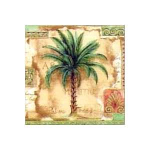  Palm Trees Brown 10 inch Paper Plate
