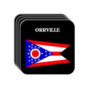  US State Flag   ORRVILLE, Ohio (OH) Set of 4 Mini Mousepad 