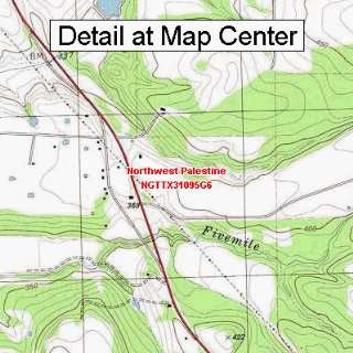 USGS Topographic Quadrangle Map   Northwest Palestine, Texas (Folded 