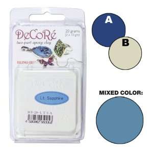  DeCoRe 2 Part Epoxy Clay Kit   Light Sapphire   (20 Grams 