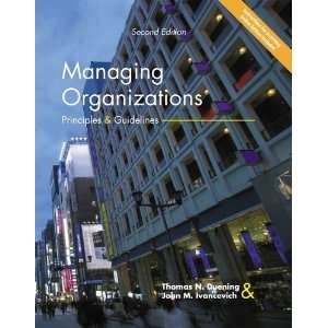  Managing Organizations Principles and Guidelines, Second 