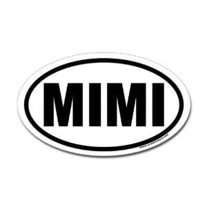  MIMI Oval Car Sticker Family Oval Sticker by CafePress 