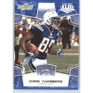 Super Bowl XLIII Blue Border # 263 Chris Chambers   San Diego Chargers 