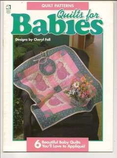Baby Quilt Pattern Applique Cheryl Fall Kitty Bear Doll  