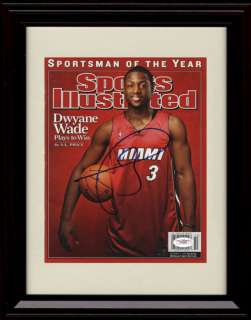 Framed Dwayne Wade Sports Illustrated Autograph Print  