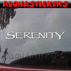 SERENITY Vinyl Decal Car Window Firefly Sticker M282  