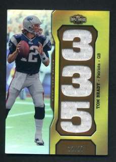 2011 Topps Triple Threads Tom Brady Game Used Jersey Number Relic 12 