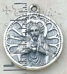 CREED Sterling Silver Sacred Heart of Jesus Medal NEW  