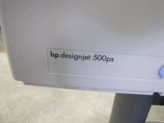 Hewlett Packard DesignJet 500 PS Wide Format Printer Plotter  