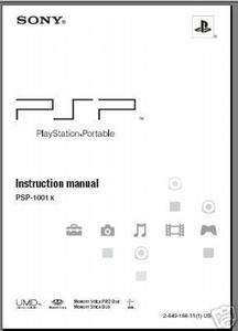 Sony PSP 1001k Manual  