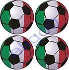 4X Italy soccer foot ball FLAG STICKERS DECAL BUMPER