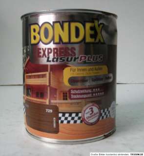 75 L Bondex Express Lasur Plus (1L 10,26 , €) Teak 729  