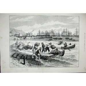 Verschiffen Nitrat Pisagua Chile 1891 Boots Schiffe Früher  