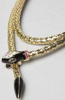 Betsey Johnson The Gold Snake Necklace  Karmaloop   Global 