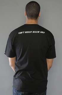 Crooks and Castles The Cant Resist Killin Shit Tee in Black 
