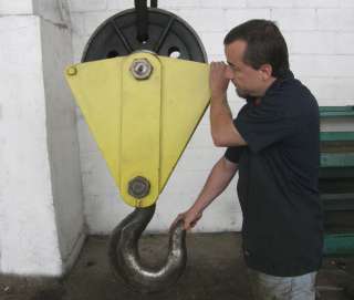 HUGE 40,000 lb Capacity CRANE HOOK WITH PULLEY  