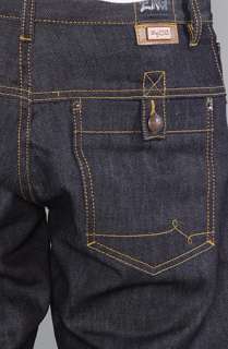 LRG The Mean Streak True Straight Jeans in Raw Dark Indigo Wash 