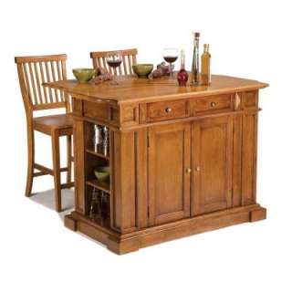 Home Styles Kitchen Island in Cottage Oak with Two Stools 5004 948 at 