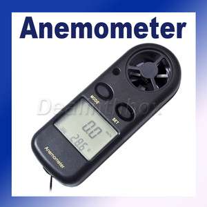 LCD Wind Speed Gauge Meter Anemometer Thermometer GM816  