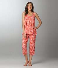 AK Anne Klein Crinkled and Cool Sleeveless Cropped Pajamas $72.00