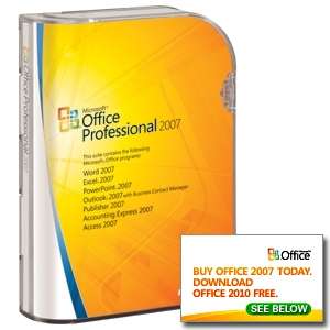 Microsoft Office Pro 2007   Upgrade 
