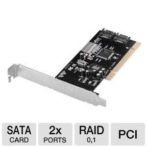 Ultra U12 40739 PCI Expansion Card   2 SATA Internal Ports, 1.5Gbps 