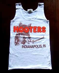 BRAND NEW HOOTERS GIRL UNIFORM TANK 100% AUTHENTIC INDIANAPOLIS, IN 