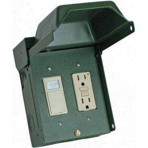   Digitally Timed 20 Amp GFCI Power Outlet T5010GRP at The Home Depot