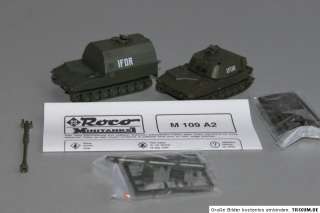 Roco minitanks 604 Munitionstransporter M992 + Haubitze M 109 A2 Spur 