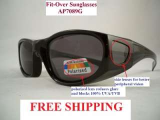Polarized Fit Over Sunglasses Goggles Shield 7089 NEW  