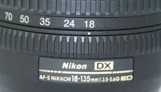 Nikon 18 135mm f/3.5 5.6G IF ED Lens Kit + Filter , +++  