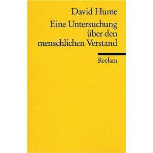  über den menschlichen Verstand  David Hume Bücher