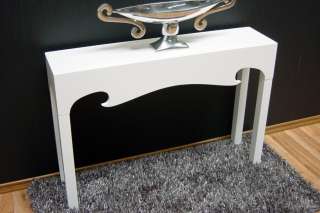 Design Lounge Tisch Konsole Hochglanz Weiß 120x68 WOGE  