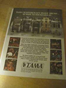TAMA DRUMS AD/BILLY COBHAM/MICK FLEETWOOD/LENNY WHITE  