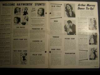 Rita Hayworth Affair In Trinidad Movie Pressbook OS3  