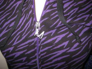 Miley Cyrus Max Azria Purple Zebra Hoodie  627  
