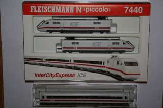 Fleischmann piccolo 7440   ICE, Baureihe 401 + ICE Mittelwagen in 