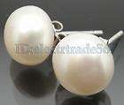 11 12mm white akoya pearl earring 925 silv $ 1 47   