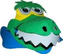Billig Maske Outlet Shop   Sonnenkappe mit Krokodil Motiv Hut 