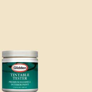 Glidden Premium 8 oz. Gold Coast White Interior Paint Tester GLC05 D8 