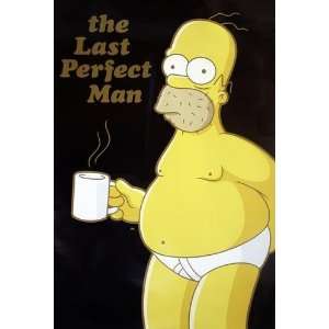The Simpsons Poster Homer The Last Perfect Man   Poster Großformat 